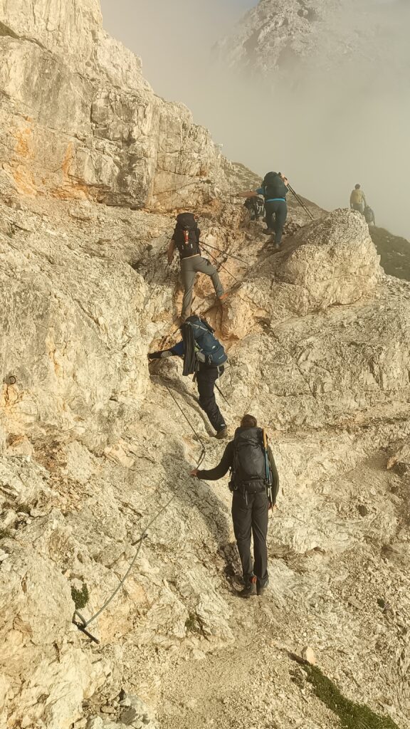 Salita verso la forcella d'Arcia