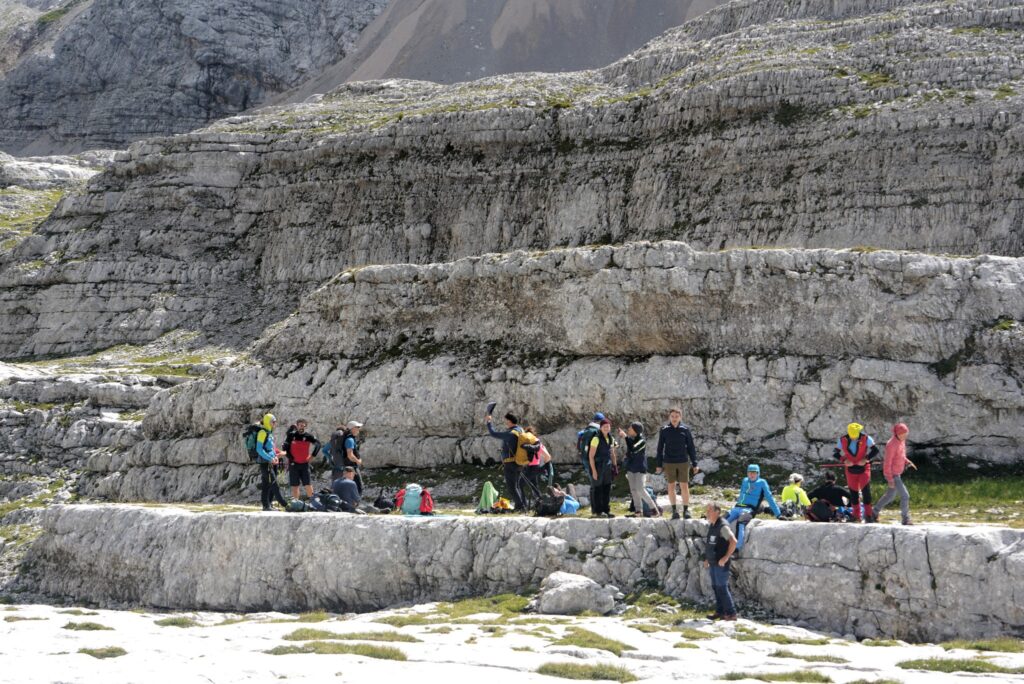 Il gruppo al Van delle Sasse