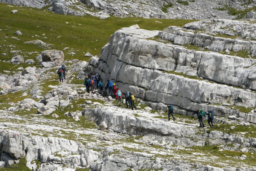 Sul Van delle Sasse verso la forcella