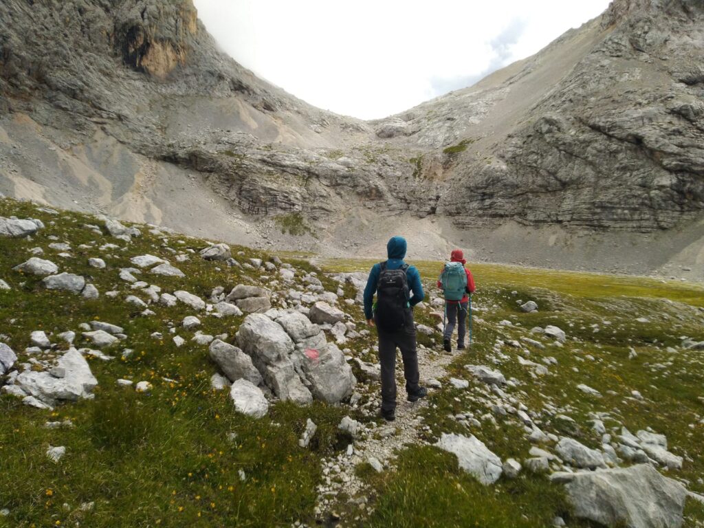 La forcella delle Sasse in vista